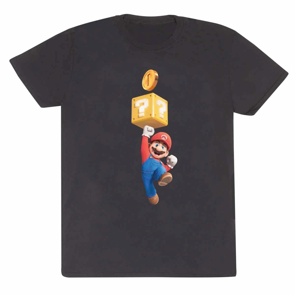 Nintendo Super Mario - Mario Coin Mens T-shirt - Black